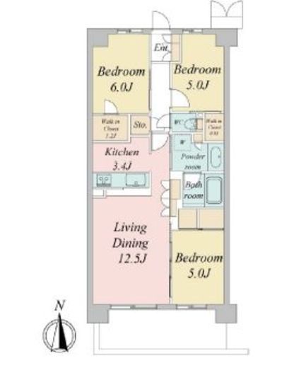 トラープランド蒼麗館　506号室　間取り