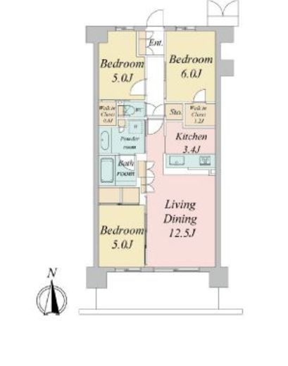トラープランド蒼麗館　508号室　間取り