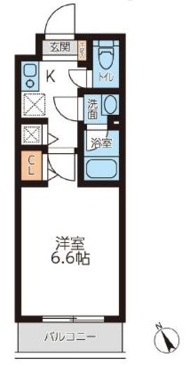 ミュプレ吉祥寺　302号室　間取り