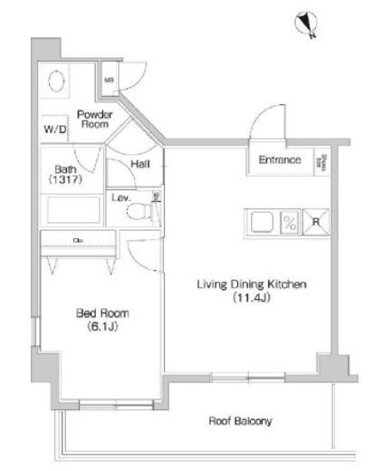 ミュプレ吉祥寺　307号室　間取り