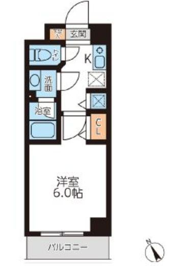 ミュプレ吉祥寺　405号室　間取り