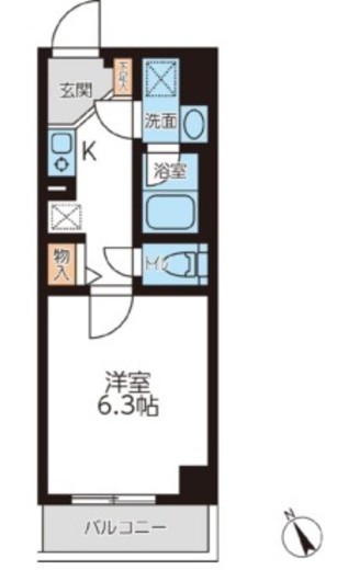 ミュプレ吉祥寺　301号室　間取り