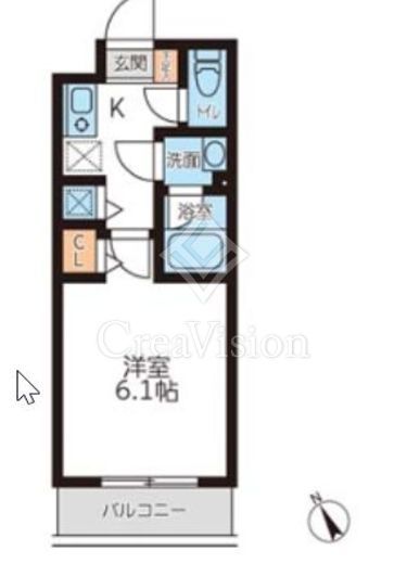 ミュプレ吉祥寺　404号室　間取り