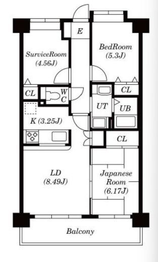 ラフィネ立川　202号室　間取り