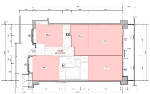 ラフィネ立川　505号室　間取り