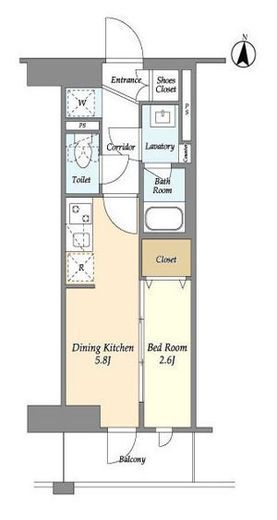 LIBR GRANT 藤沢 (リーブルグラント藤沢)　404号室　間取り