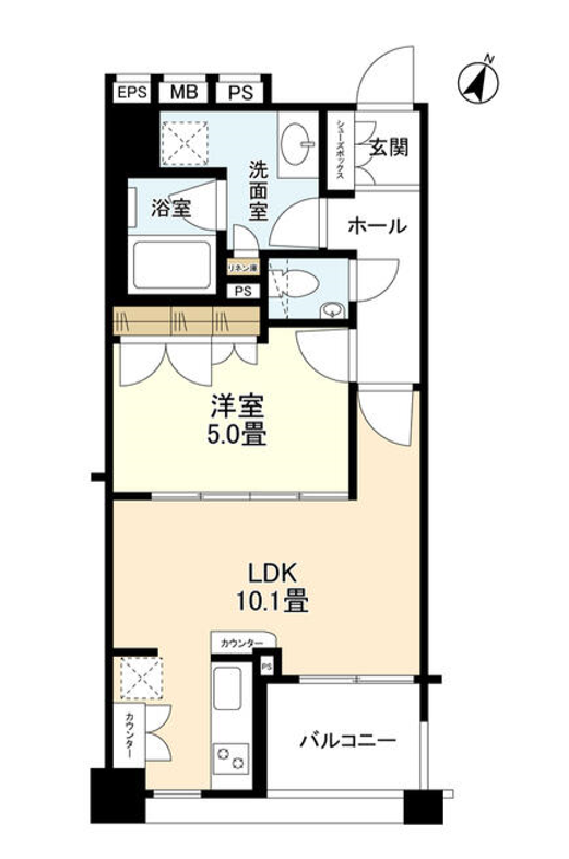 プレシス東神田　603号室　間取り