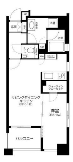 プレシス東神田　604号室　間取り