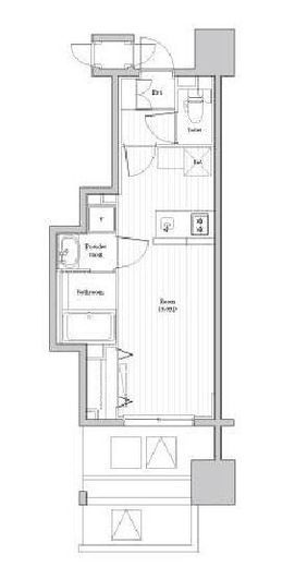 TOPAZ本厚木 (トパーズ本厚木)　1402号室　間取り