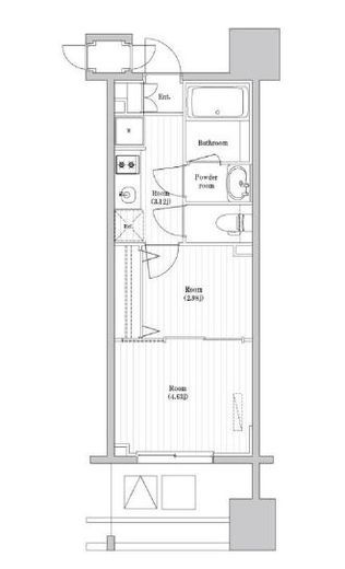 TOPAZ本厚木 (トパーズ本厚木)　1504号室　間取り