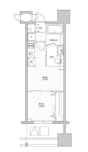 TOPAZ本厚木 (トパーズ本厚木)　406号室　間取り