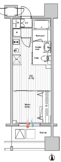 TOPAZ本厚木 (トパーズ本厚木)　806号室　間取り