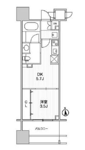 TOPAZ本厚木 (トパーズ本厚木)　303号室　間取り