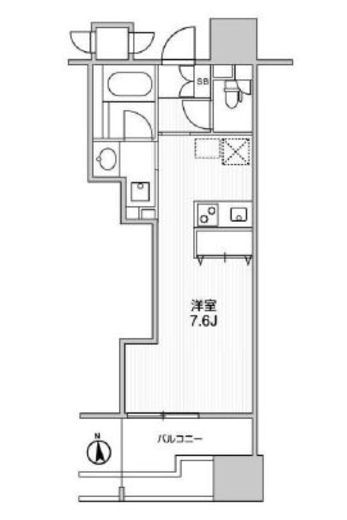 TOPAZ本厚木 (トパーズ本厚木)　408号室　間取り