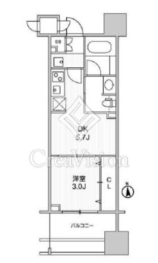 TOPAZ本厚木 (トパーズ本厚木)　1306号室　間取り