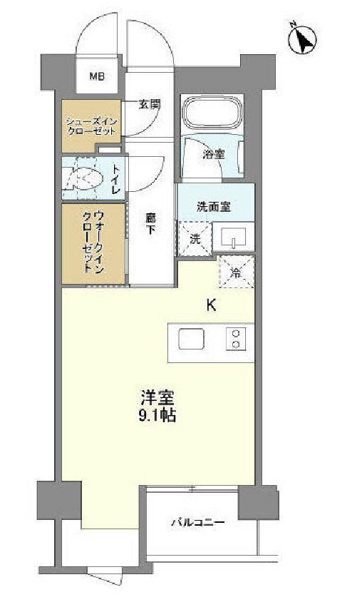 ガーデン原宿　305号室　間取り