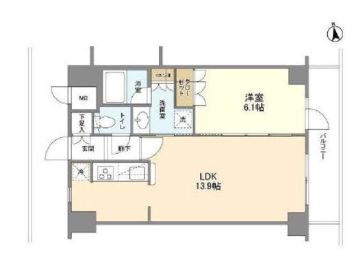 KENEDIX藤沢　704号室　間取り