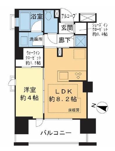 ヴェレーナブリエ湘南藤沢　5F1号室　間取り