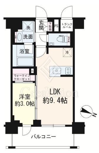 パレステージ茅ヶ崎Ⅱ　513号室　間取り