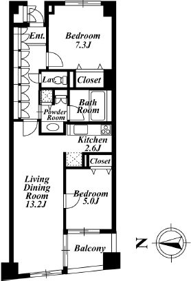 KDXレジデンス半蔵門　204号室　間取り