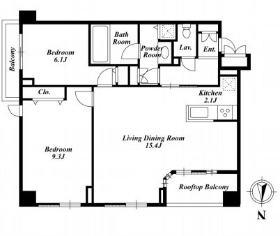 KDXレジデンス半蔵門　806号室　間取り