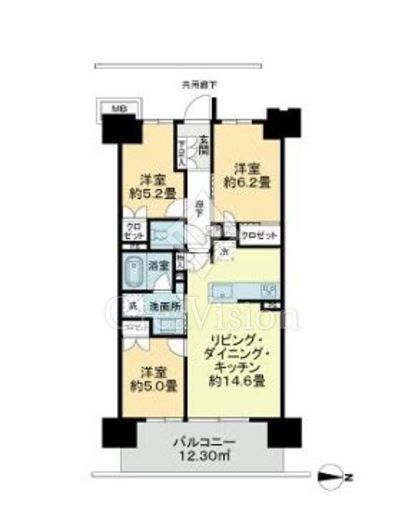 プレミスト湘南辻堂フォレストフェイス　668号室　間取り