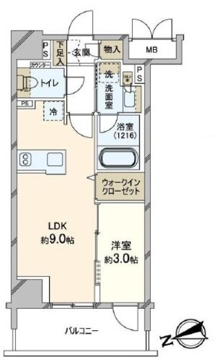 ソルティア藤沢鵠沼　202号室　間取り
