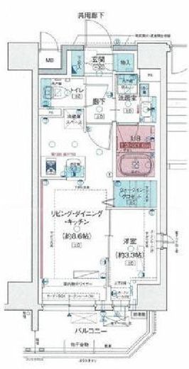 ソルティア藤沢鵠沼　206号室　間取り