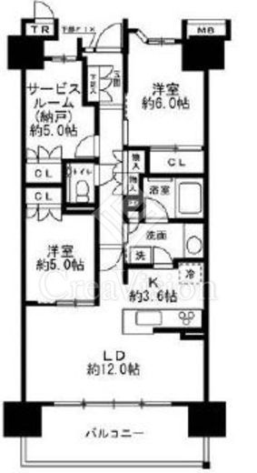 プレミスト湘南辻堂アクアフェイス　815号室　間取り