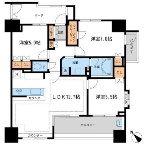 KDXレジデンス町田　604号室　間取り