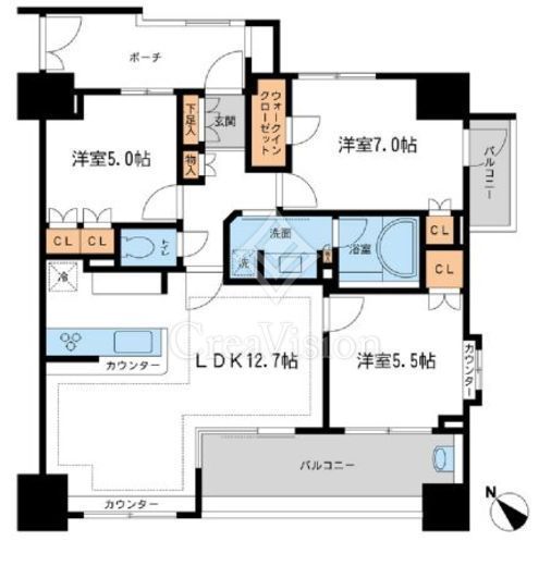 KDXレジデンス町田　704号室　間取り