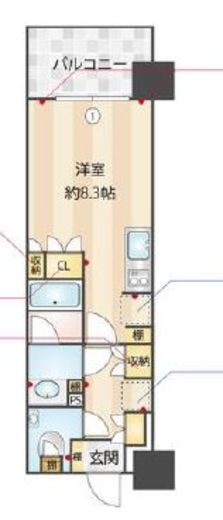 デュオステージ海老名　604号室　間取り