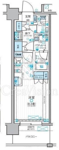 デュオステージ海老名　704号室　間取り
