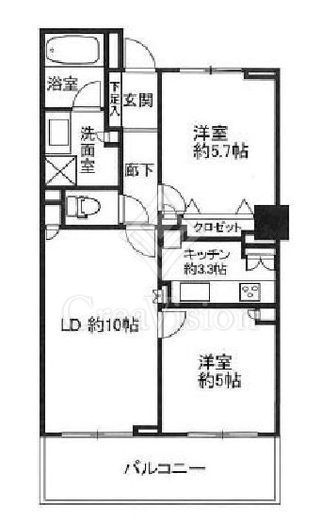 ザ・ハシモトタワー　1004号室　間取り