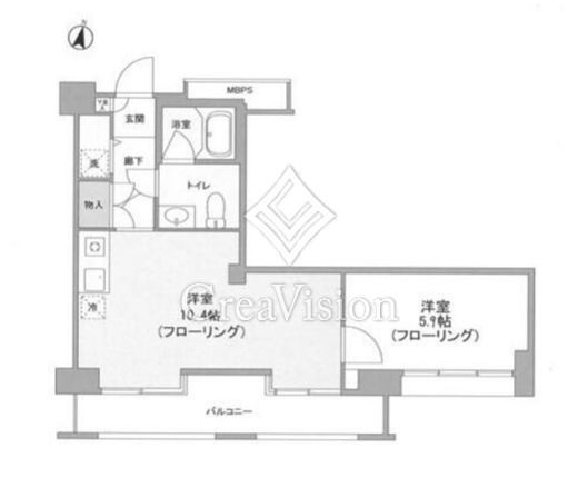 Ｔｅｒｒａ湘南台　513号室　間取り
