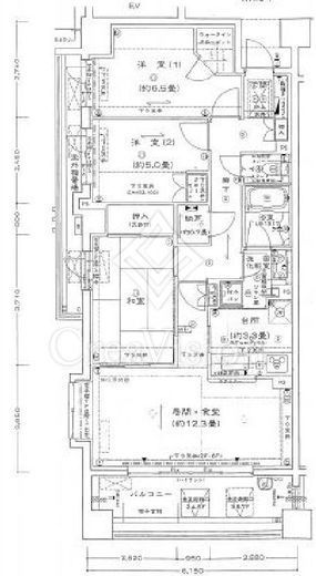 プラウド相模大野　307号室　間取り