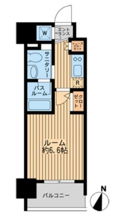 ダフィット門前仲町　703号室　間取り