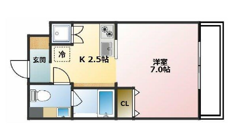 エスティメゾン亀戸　808号室　間取り
