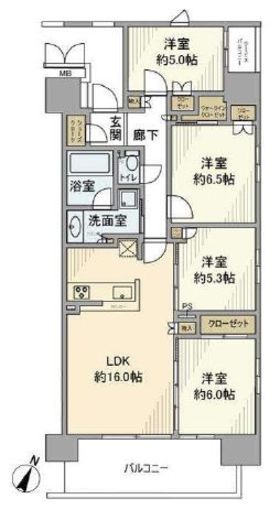 ファーストリンクレジデンス　910号室　間取り