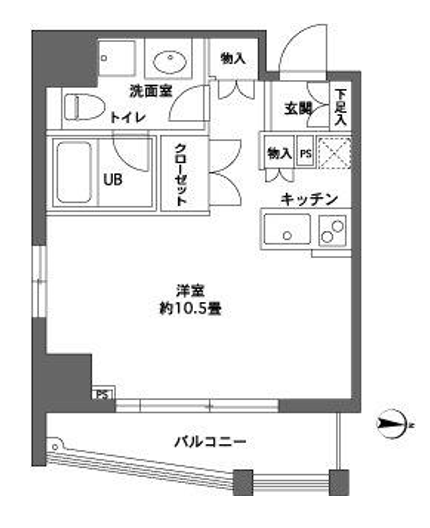 カスタリア森下２　304号室　間取り