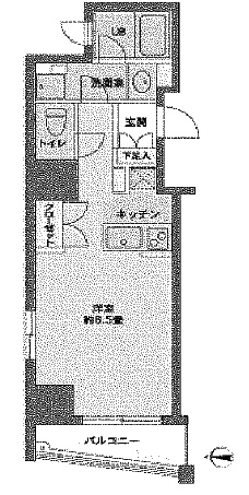 カスタリア森下2　302号室　間取り