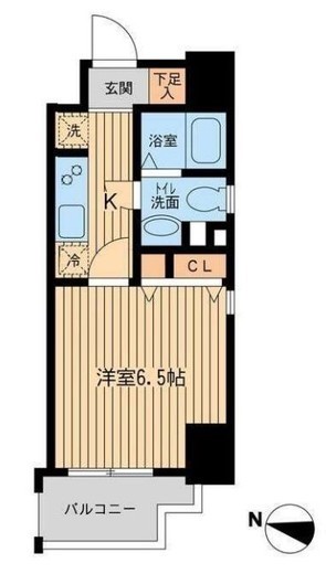 プロスペクト中央林間　801号室　間取り