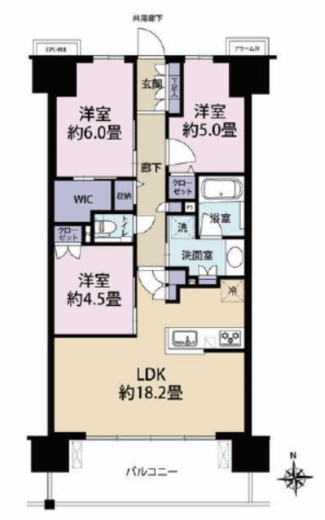 エクセレントシティ本厚木駅前　1011号室　間取り