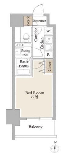 LiveCasa平塚　803号室　間取り