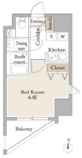 LiveCasa平塚　506号室　間取り