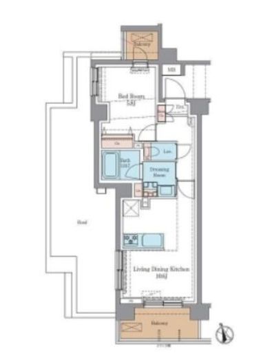 LUXENA+PAWS藤沢　703号室　間取り