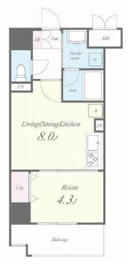 Geminos CHIGASAKI　603号室　間取り
