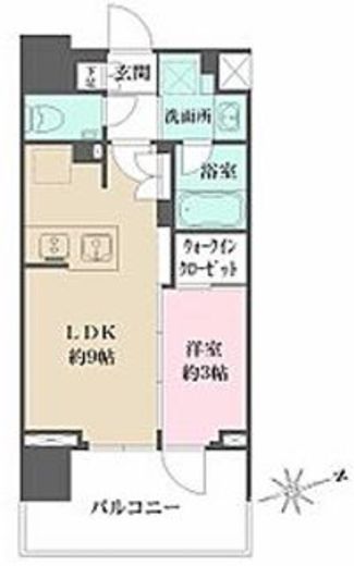グレーシアフィット藤沢鵠沼　1102号室　間取り