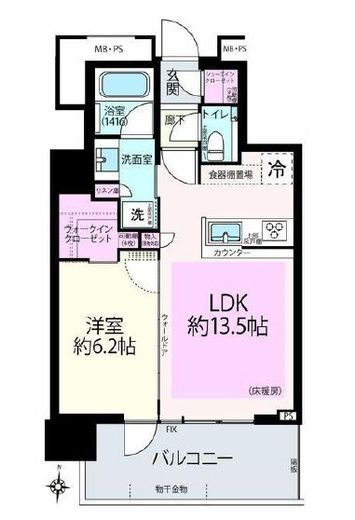 THE TOWER湘南辻堂　705号室　間取り