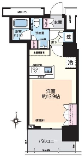 THE TOWER湘南辻堂　506号室　間取り